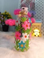 Handmade Floral Decorative Bottle🌺✨ - Image 4